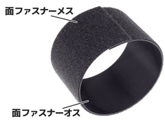 MILITARY BASE ベルクロテープ 240mm [幅*入数： 25mm* 5枚 / 50mm* 5枚 / 25mm* 5枚＋50mm* 5枚]