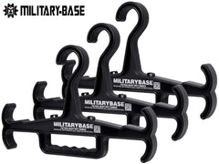 MILITARY BASE ヘビーデューティ タクティカル ハンガー EVO [セット内容：1個 / 3個 / 5個][カラー：BK / DE]