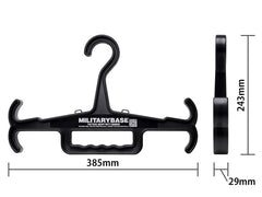 MILITARY BASE ヘビーデューティ タクティカル ハンガー EVO [セット内容：1個 / 3個 / 5個][カラー：BK / DE]