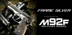 東京マルイ ガスブローバック M92F ミリタリーモデル [カラー：ミリタリーモデル / クロームステンレス / フレームシルバー / スライドシルバー]