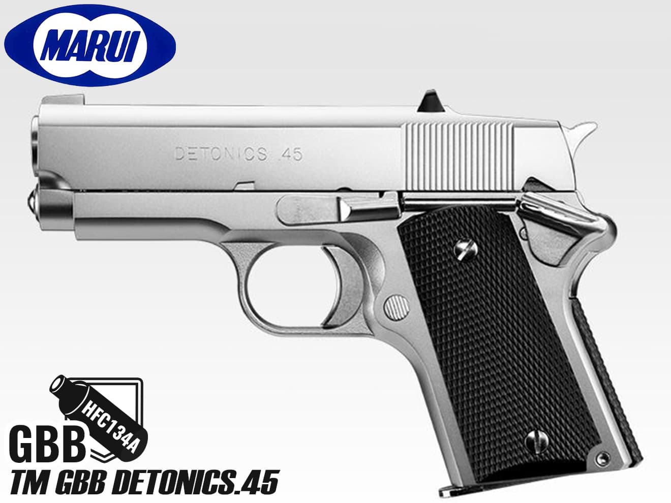 東京マルイ ガスブローバック デトニクス.45 コンバットマスター [カラー：ブラック / ステンレス]