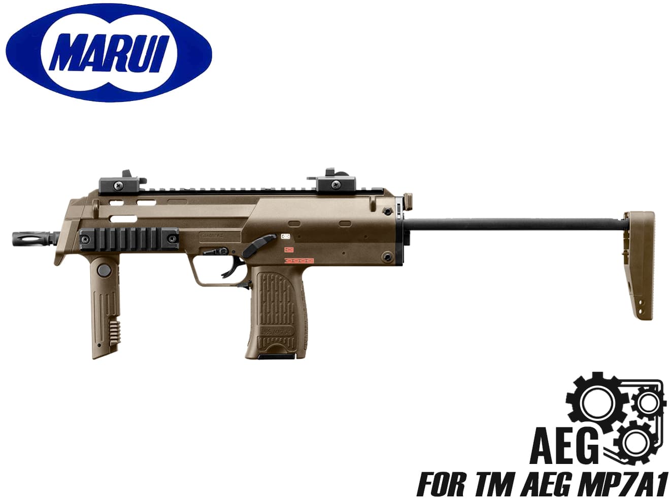 東京マルイ 電動コンパクトマシンガン MP7A1 本体セット [カラー：ブラック / TAN]