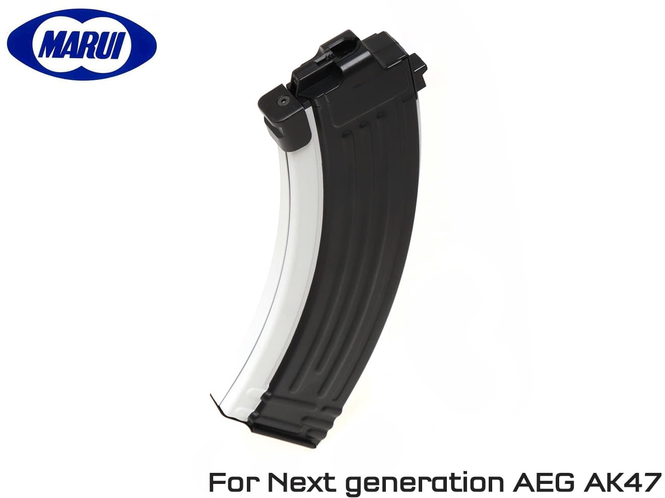 東京マルイ 純正 次世代電動ガン AK47用 90連スペアマガジン [カラー：ブラック / ホワイト]