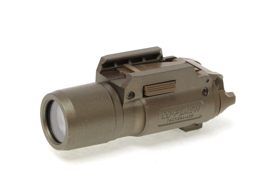 東京マルイ 純正 CQフラッシュコンパクトライトライト 20mmレール対応 [カラー：ブラック / DE]