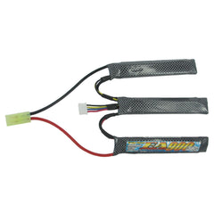 EAGLE FORCE 11.1V 30C+α Li-Poバトルパック 1*3スプリットタイプ [容量：1100mAh / 900mAh]