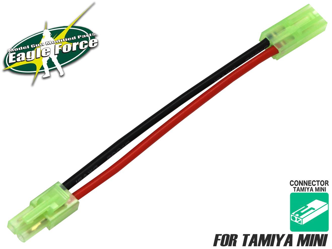 EAGLE RACING ミニバッテリー用 延長コード [サイズ：6cm / 10cm(ゴールドメッキ)]