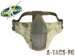 EAGLE FORCE PDWハーフフェイス プロテクトメッシュマスク [カラー：A-TACS / A-TACS-FG / BK / CB / DMAT / JD / MC / OD / TYP]