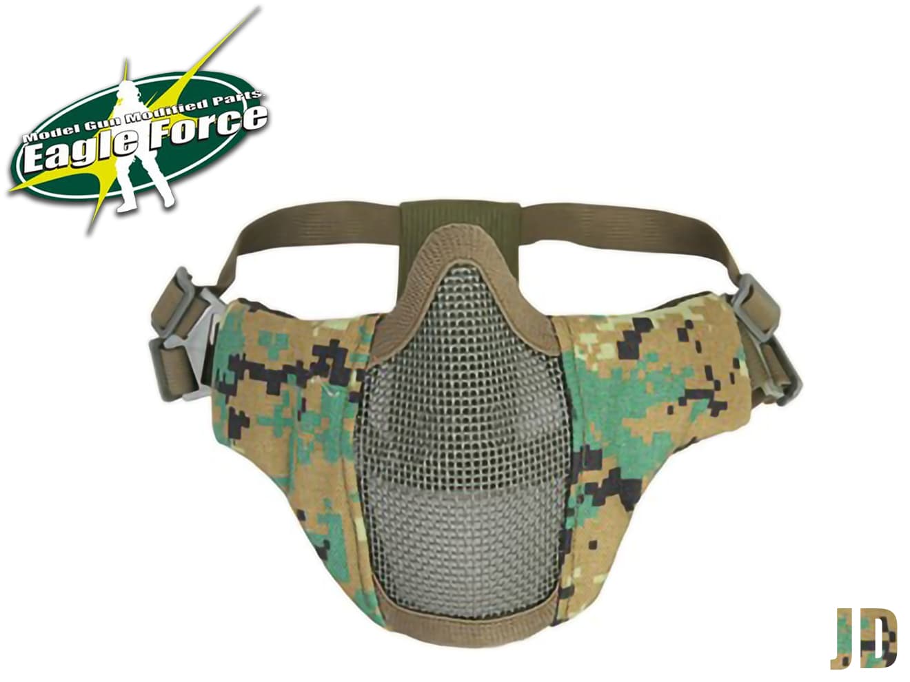 EAGLE FORCE PDWハーフフェイス プロテクトメッシュマスク [カラー：A-TACS / A-TACS-FG / BK / CB / DMAT / JD / MC / OD / TYP]