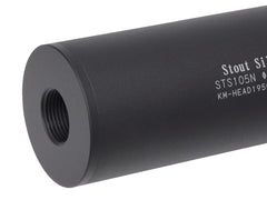 KM企画 Φ35mm スタウトサイレンサー 14mm正/逆ネジ対応 [全長：60mm / 105mm / 150mm / 195mm / 240mm]