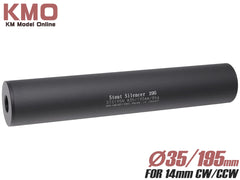 KM企画 Φ35mm スタウトサイレンサー 14mm正/逆ネジ対応 [全長：60mm / 105mm / 150mm / 195mm / 240mm]