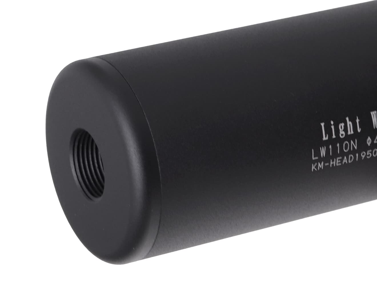 KM企画 Φ40mm ライトウェイトサイレンサー 14mm正/逆ネジ対応 [全長：65mm / 110mm / 155mm / 200mm]