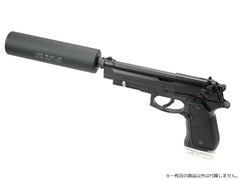 KM企画 Φ40mm ライトウェイトサイレンサー 14mm正/逆ネジ対応 [全長：65mm / 110mm / 155mm / 200mm]