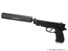 KM企画 Φ40mm ライトウェイトサイレンサー 14mm正/逆ネジ対応 [全長：65mm / 110mm / 155mm / 200mm]