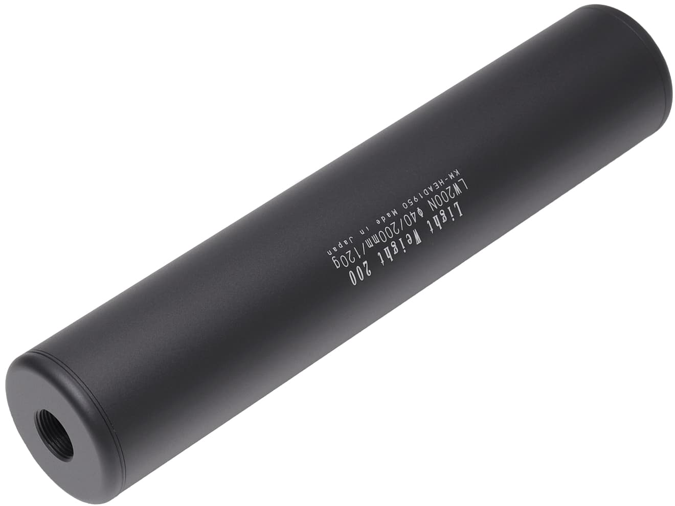 KM企画 Φ40mm ライトウェイトサイレンサー 14mm正/逆ネジ対応 [全長：65mm / 110mm / 155mm / 200mm]