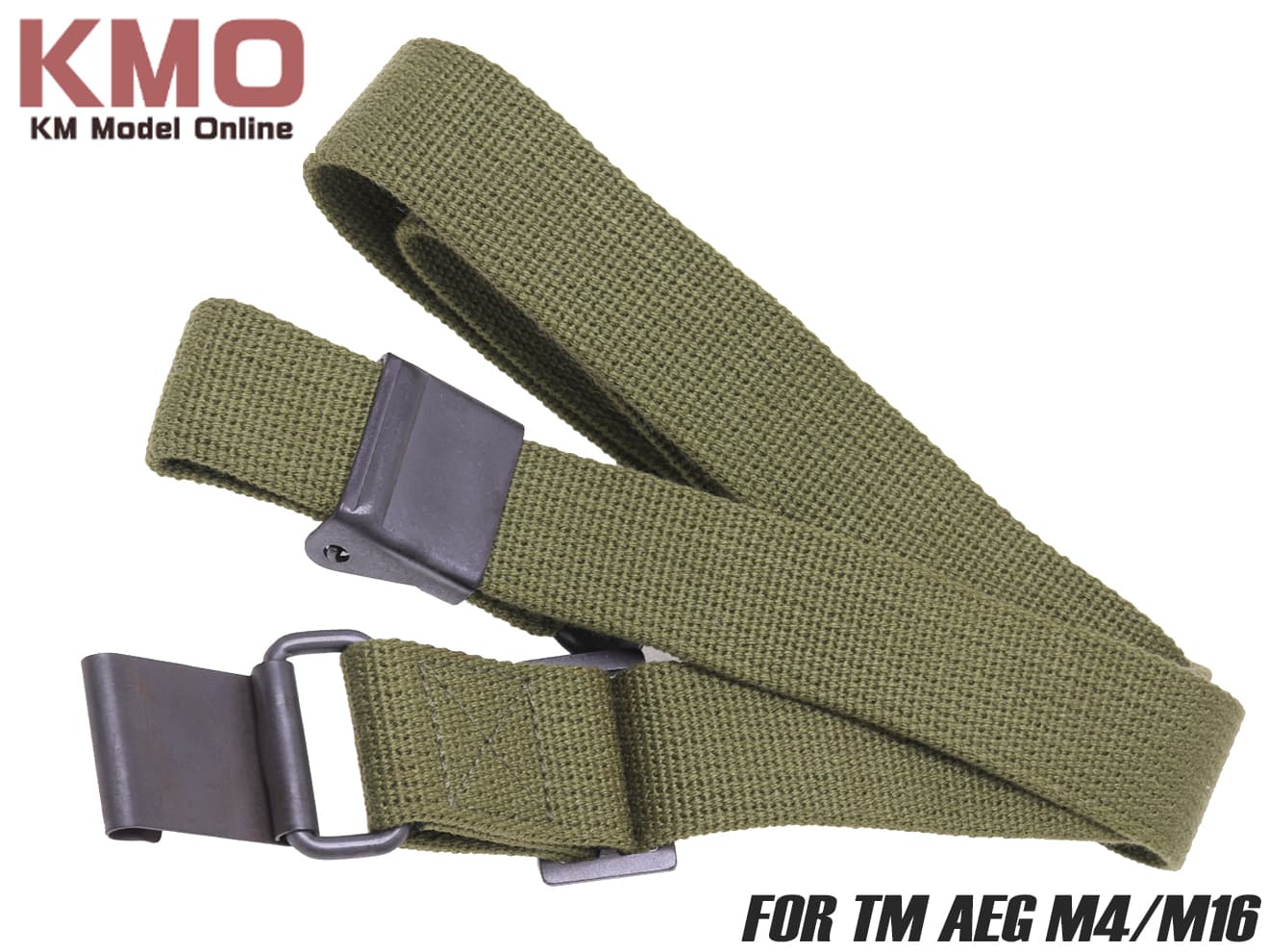 KM企画 M16系対応 2点式スリング ツーポイント [カラー：ブラック / OD]
