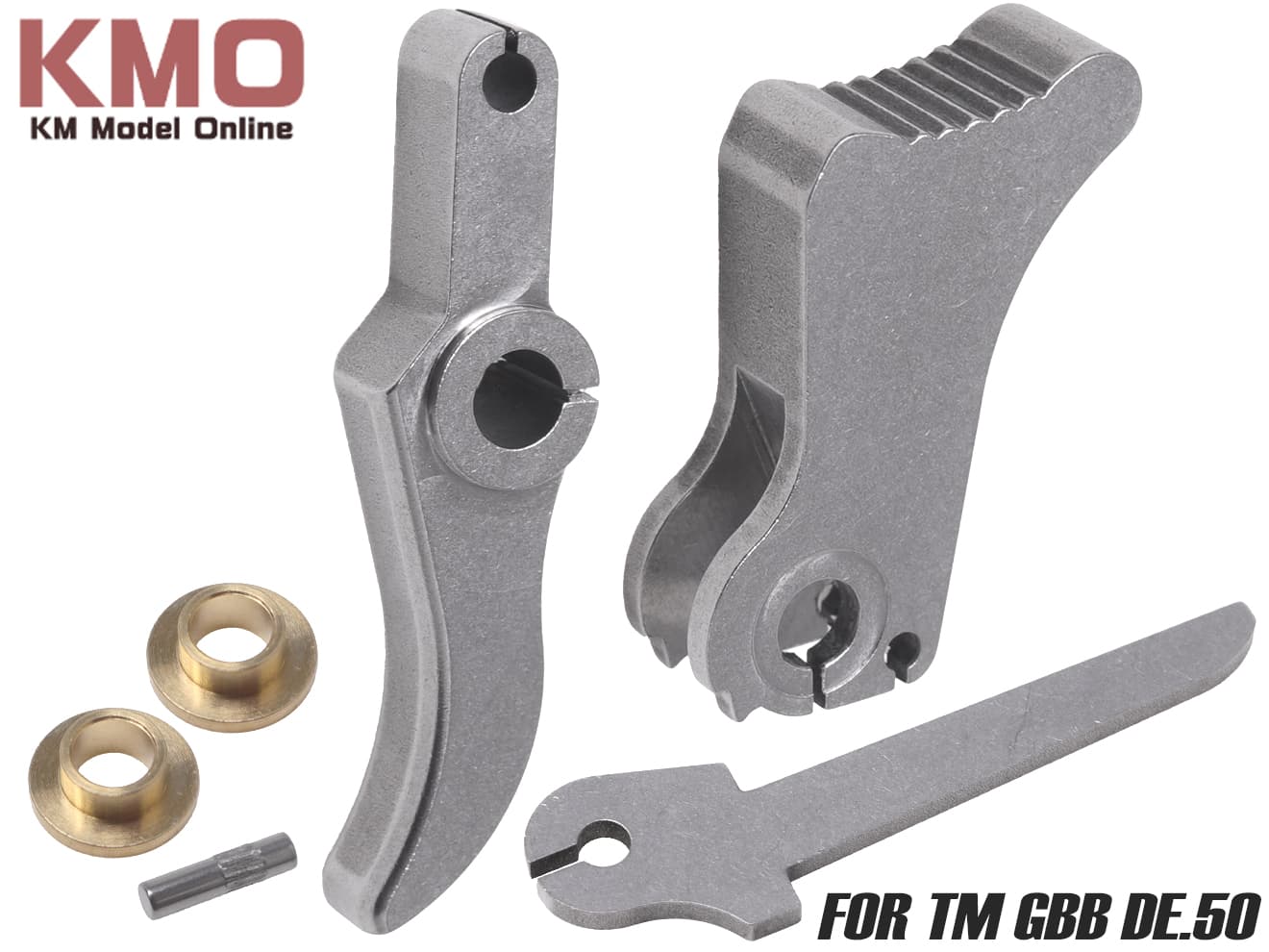 KM企画 SUS製強化ヘビーハンマー･トリガー･ストラットセット DE.50用 [カラー：BK / SV]