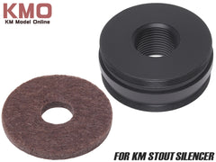 DNR スタウトサイレンサーシリーズ専用 遮音連結アダプター+消音カスタムキャップキット [セット内容：遮音連結アダプター+消音カスタムキャップ / 遮音連結アダプターのみ]