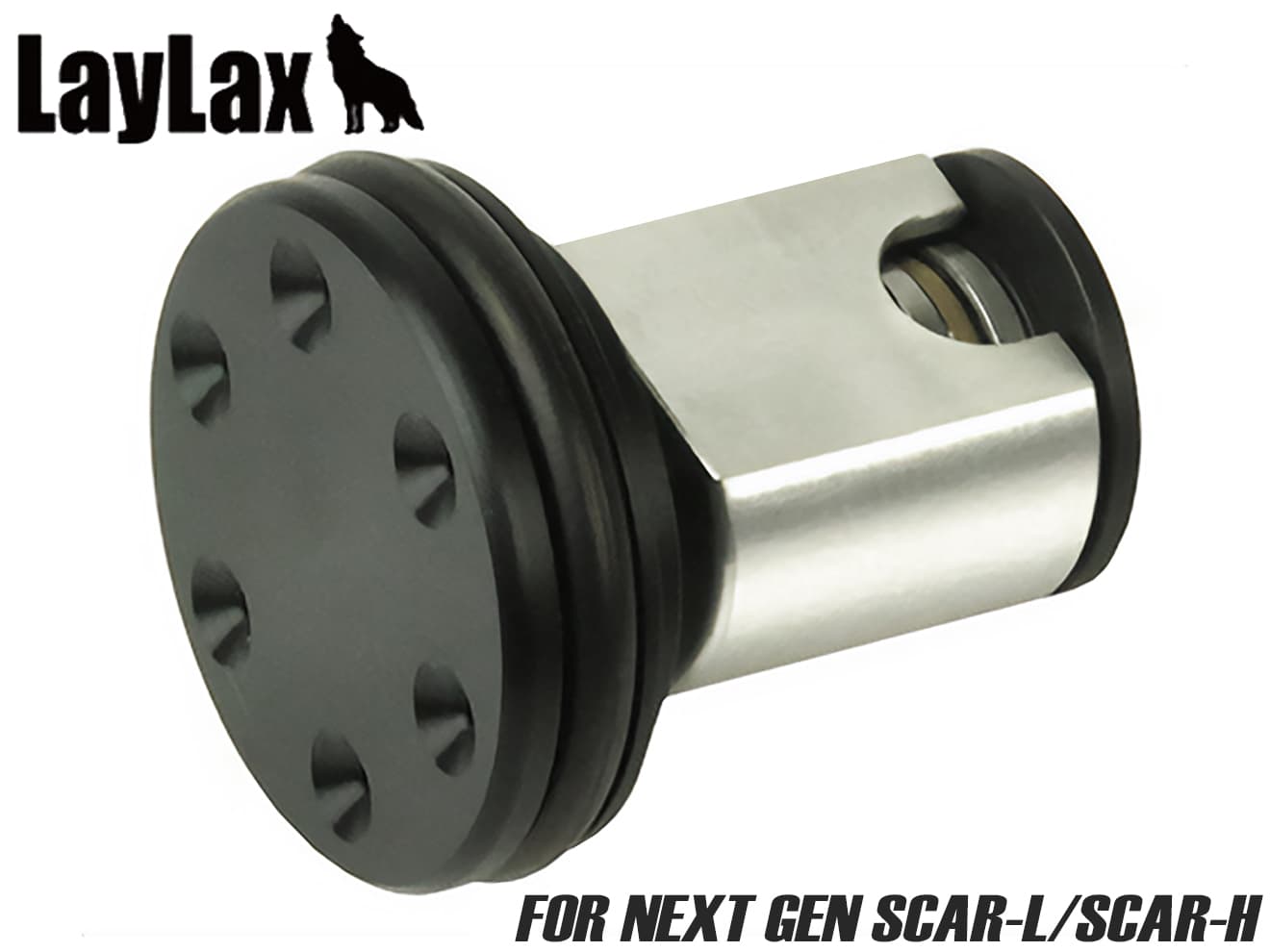 LayLax PROMETHEUS ピストンヘッド POM NEO 電動ガン用 [適合機種：STD電動ガン / 次世代M4 / 次世代SCAR]
