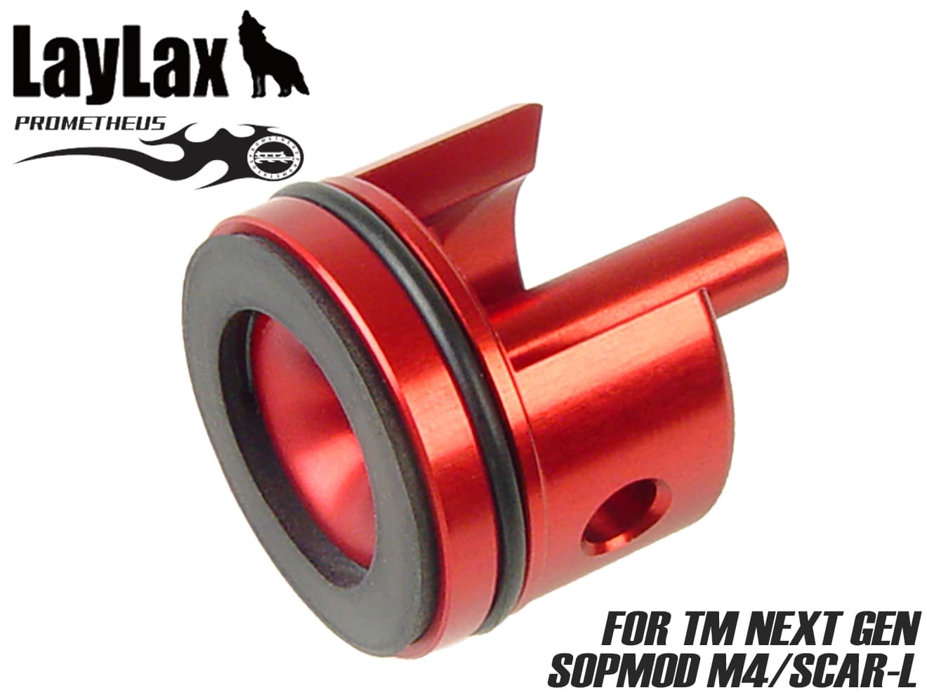 LayLax PROMETHEUS エアロシリンダーヘッド 電動ガン用 [適合機種：Ver2 / Ver3 / Ver3 AUG / Ver6 / Ver7 / New Ver2]