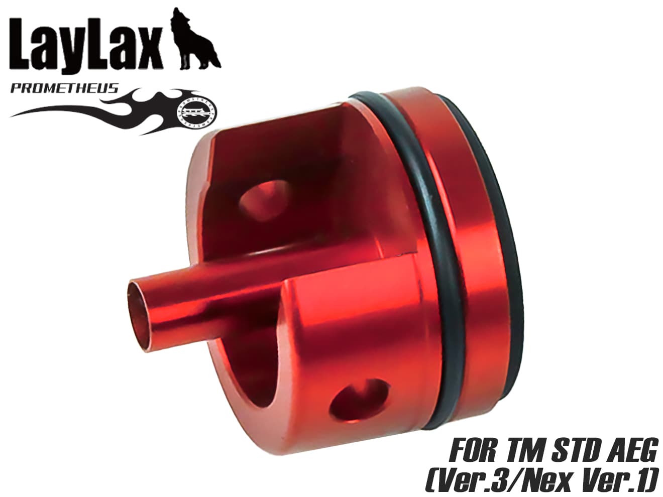 LayLax PROMETHEUS エアロシリンダーヘッド 電動ガン用 [適合機種：Ver2 / Ver3 / Ver3 AUG / Ver6 / Ver7 / New Ver2]