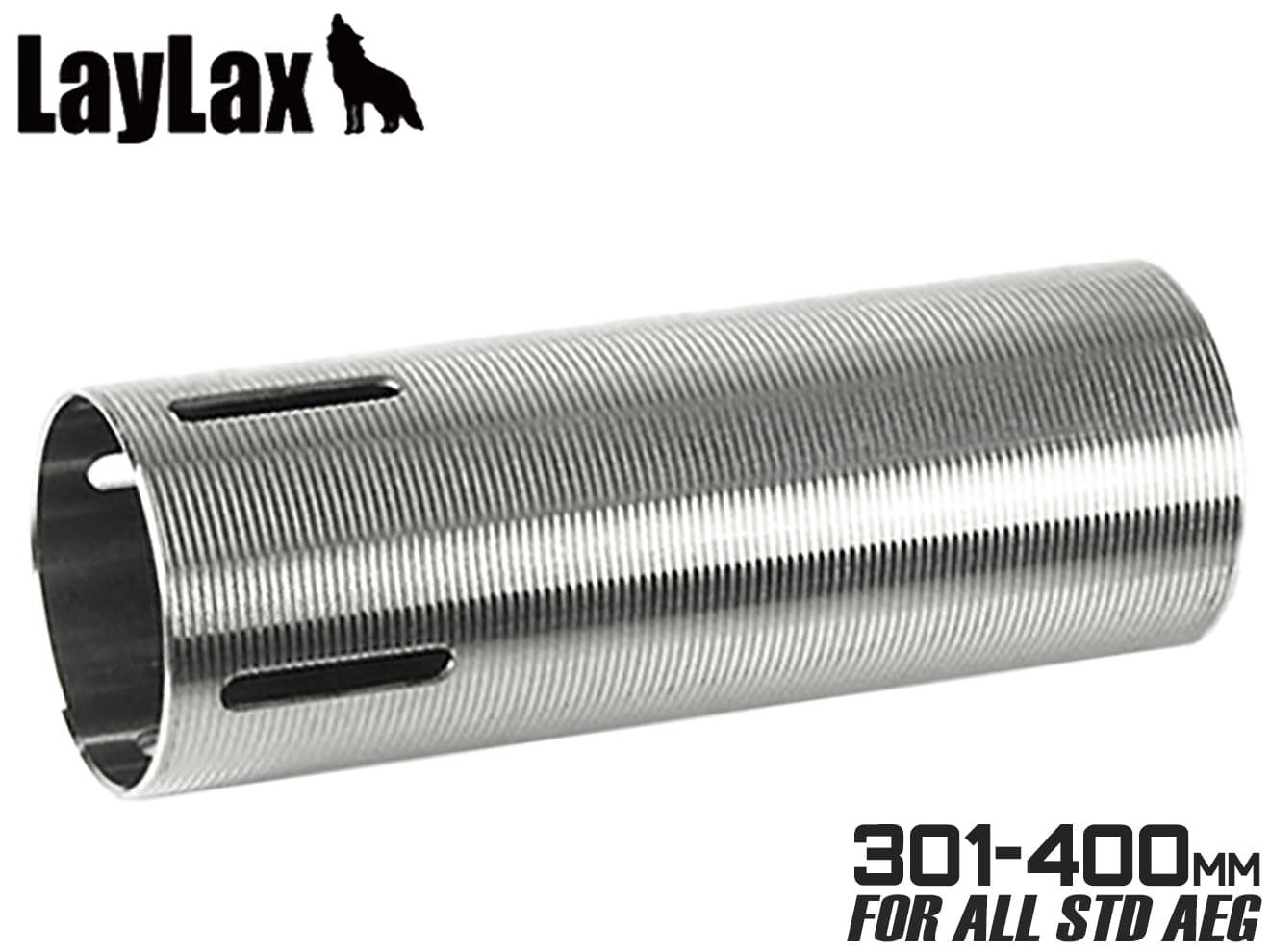 LayLax PROMETHEUS ステンレスハードシリンダー 電動ガン用 [容量：TYPE-A / TYPE-B / TYPE-C / TYPE-D / TYPE-E / TYPE-F]