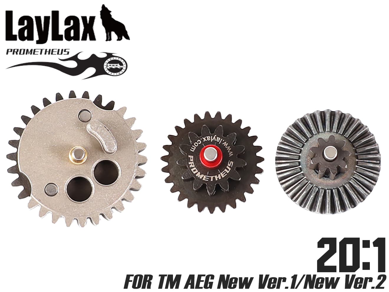 LayLax PROMETHEUS EGハードギア New Ver.1/2用 強化ギア [ギア比：純正トルク / ダブルトルク]
