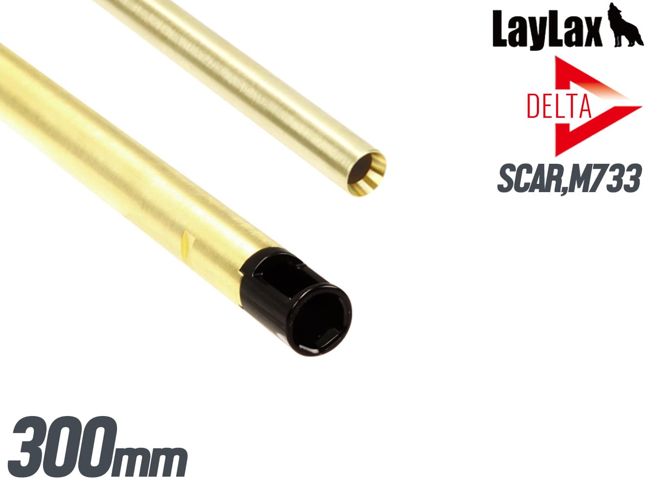 LayLax PROMETHEUS デルタストライクバレル(Φ6.20mmインナーバレル) 電動ガン用 [長さ：110mm / 300mm / 363mm / 433mm]