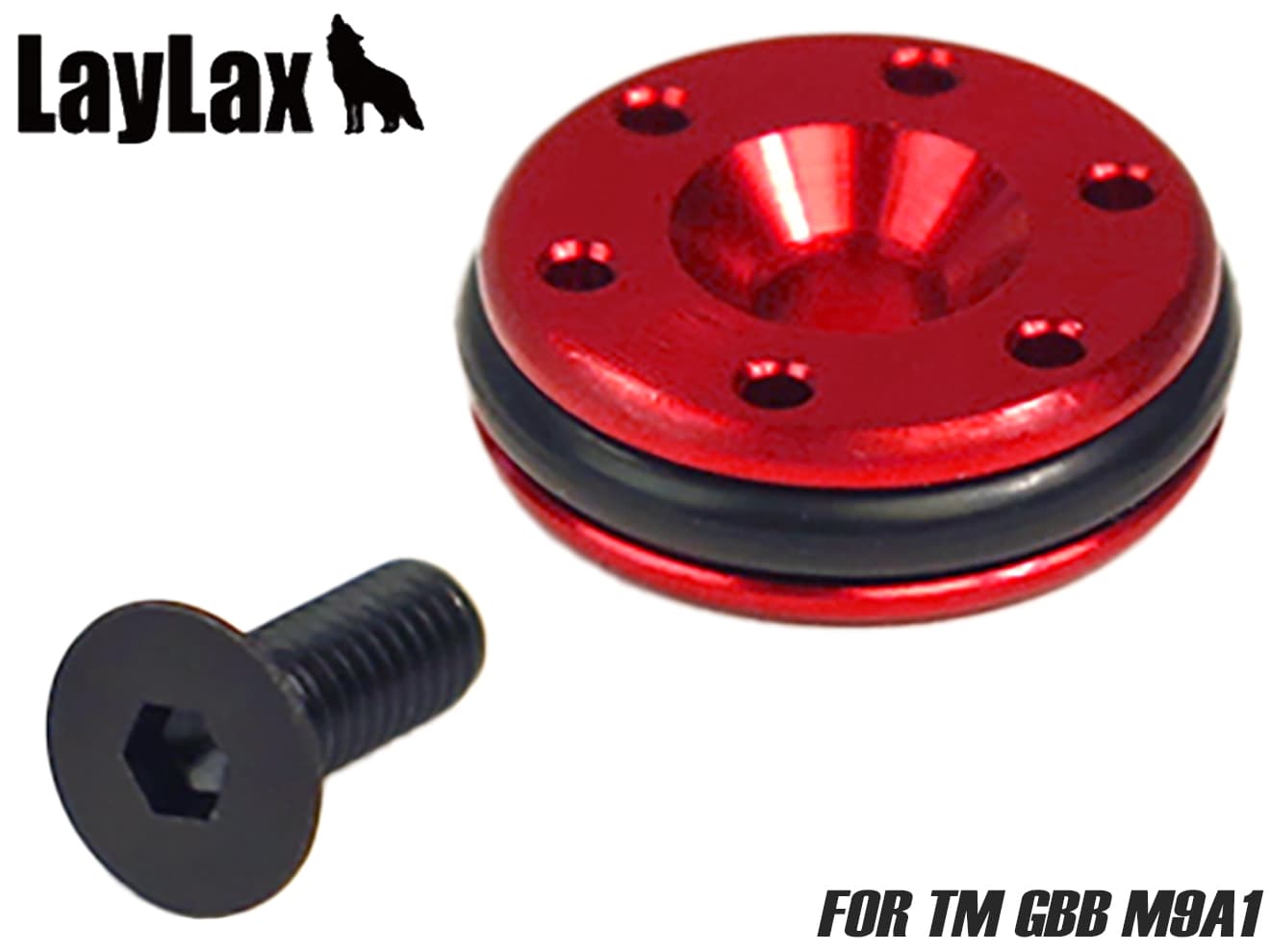 LayLax NINE BALL ダイナピストンヘッド 東京マルイ GBB用 [適合機種：Hi-CAPA・M1911・P226・G26 / G19・G17Gen4 / PX4・XDM-40・HK45・M&P9 / M9A1 / M&P9L]