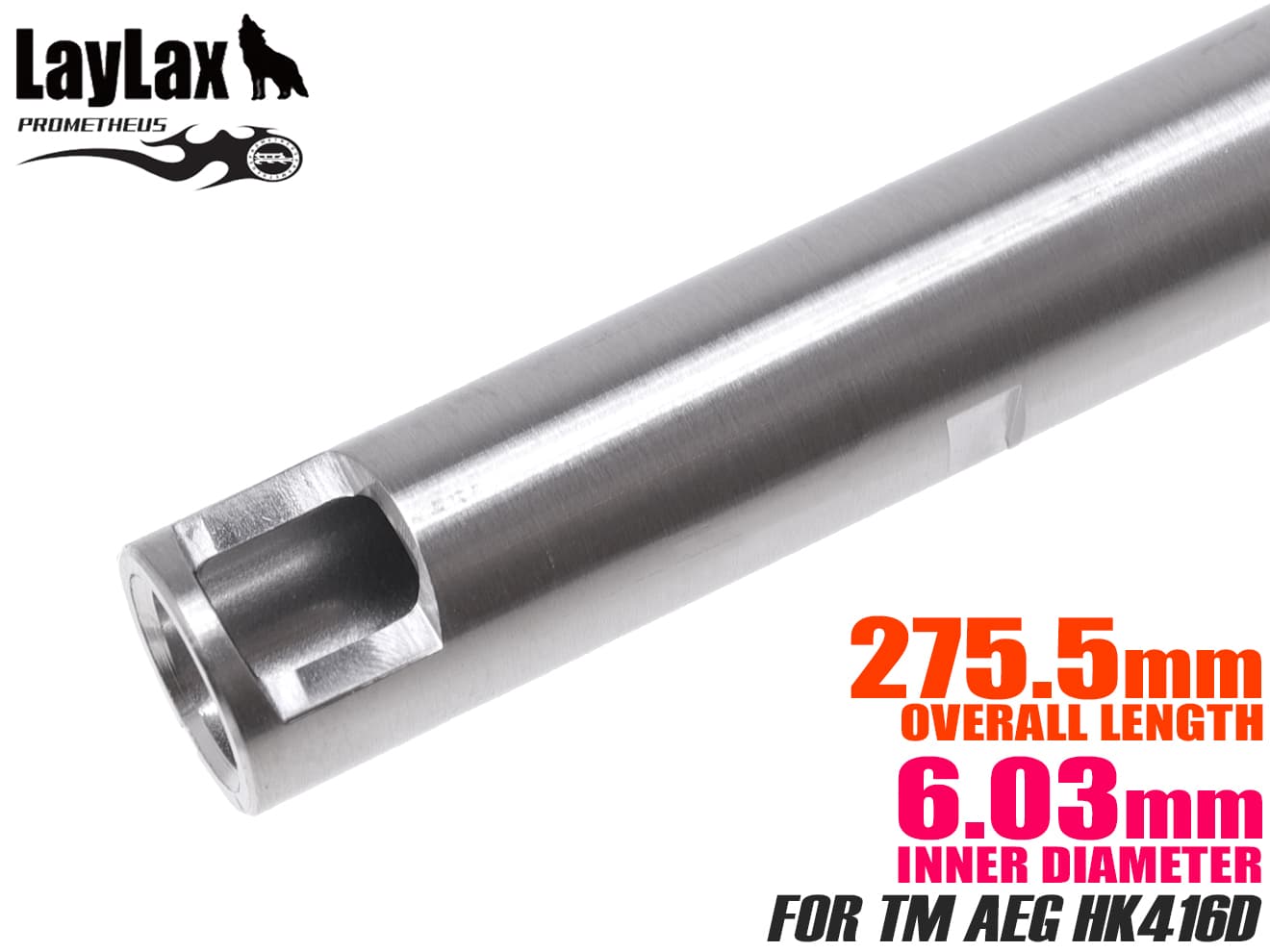 LayLax H9861EG455　LayLax PROMETHEUS EGバレル(Φ6.03mm インナーバレル) 455mm 東京マルイ 電動ガン AK47