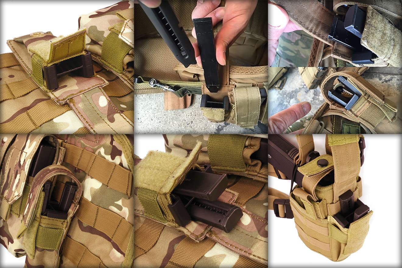 LayLax satellite 電動ハンドガン用 マガジンキーパー アダプタータイプ [カラー：BK / DE]