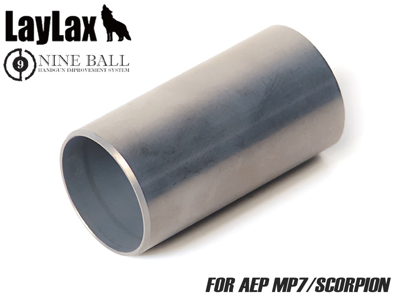 LayLax NINE BALL テフロンコーティング フルシリンダー 東京マルイ [適合機種：電動ハンドガン用 / 電動コンパクトマシンガン用]