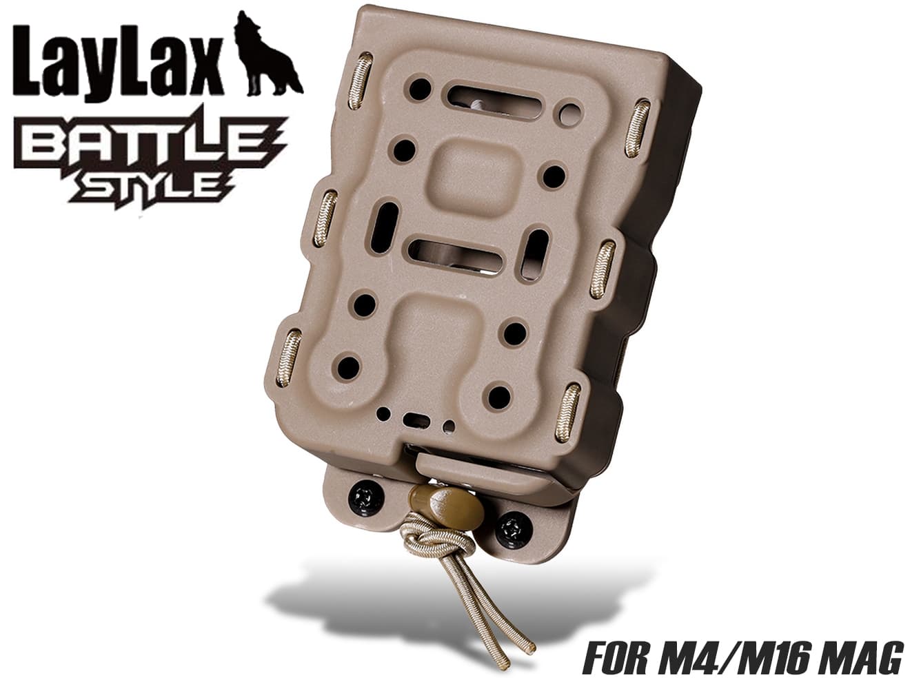 LayLax BATTLE STYLE BITE-MG（バイトマグ）M4/M16クイックマグホルダー [カラー：BK / DE]