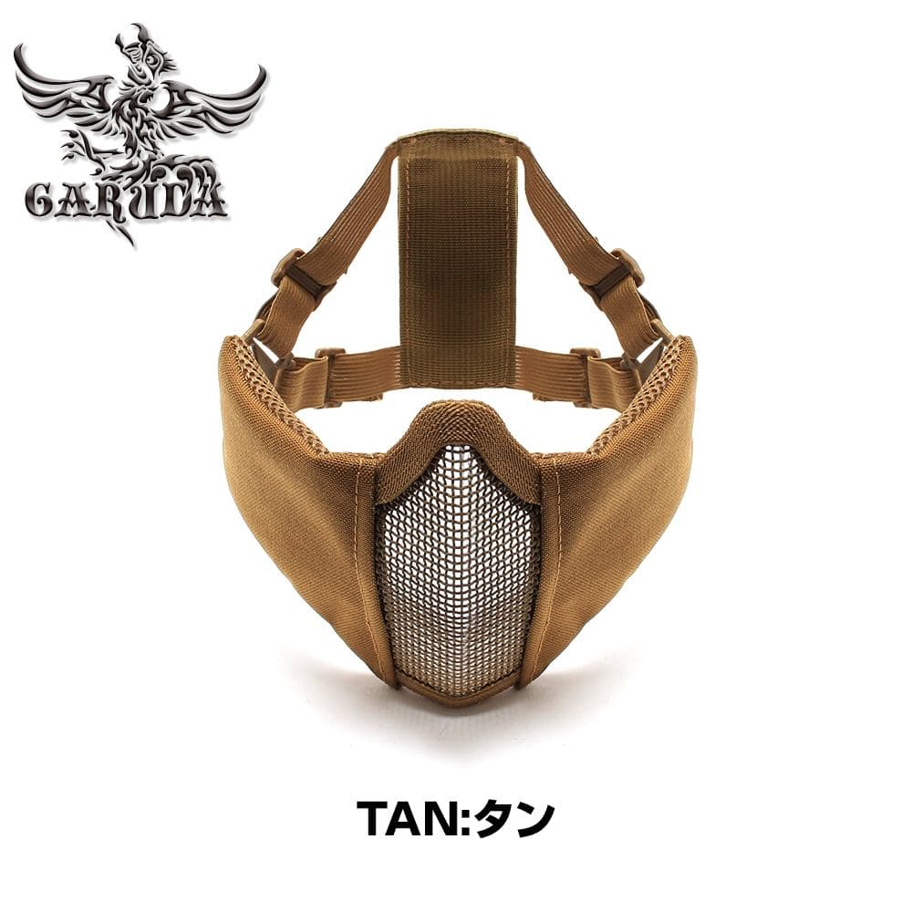 LayLax GARUDA（ガルーダ) ハーフメッシュ フェイスガード [カラー：BK