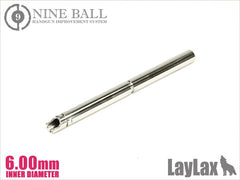LayLax NINE BALL パワーバレル(Φ6.00mm インナーバレル) 東京マルイ GBB用 [長さ：75.1mm / 90mm / 97mm / 100mm / 102mm / 106mm / 112mm / 112.5mm / 114mm]