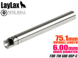 LayLax NINE BALL パワーバレル(Φ6.00mm インナーバレル) 東京マルイ GBB用 [長さ：75.1mm / 90mm / 97mm / 100mm / 102mm / 106mm / 112mm / 112.5mm / 114mm]