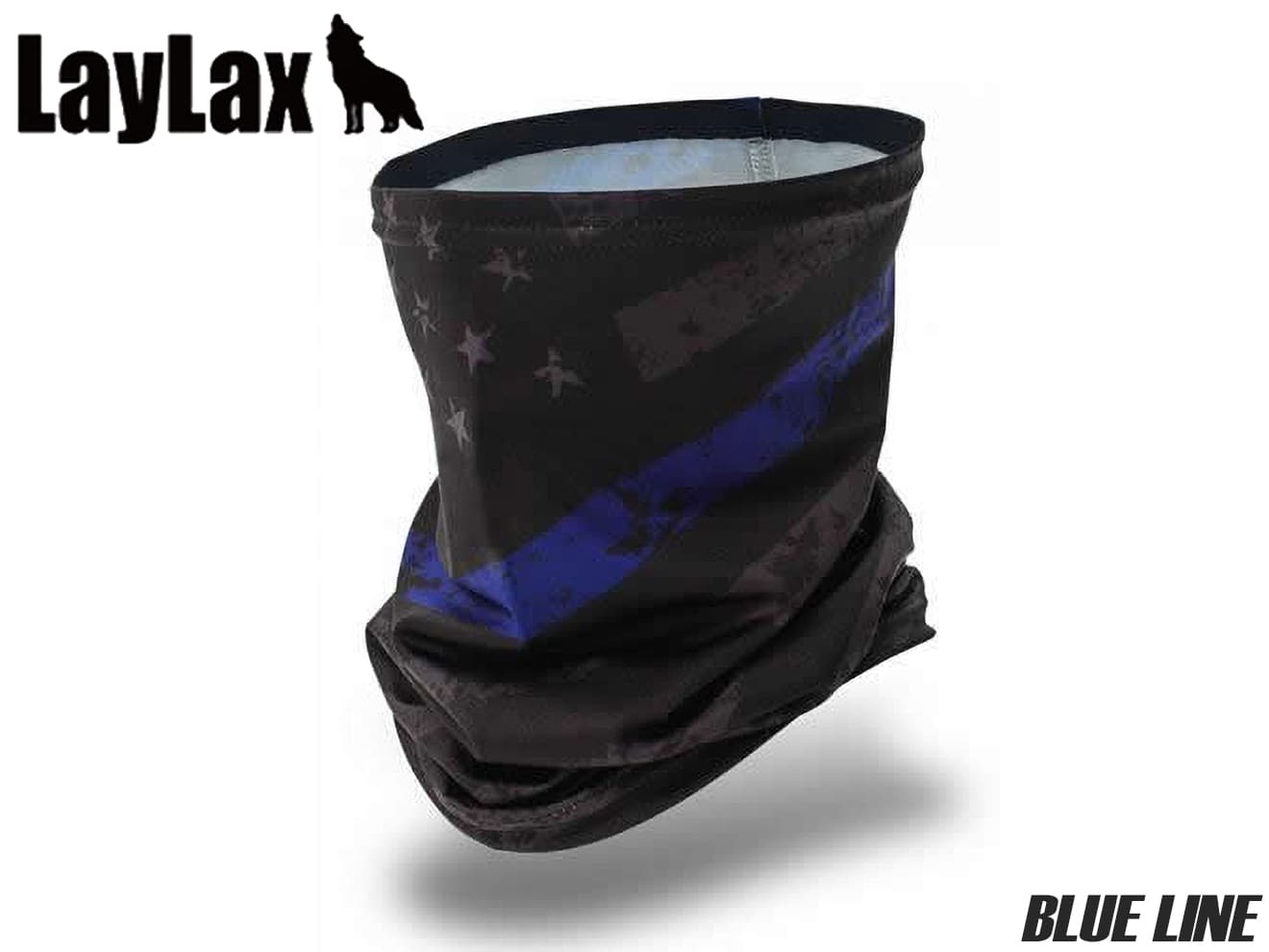 LayLax satellite クールネックゲイター [カラー：ブルーライン / スカルフェイス]