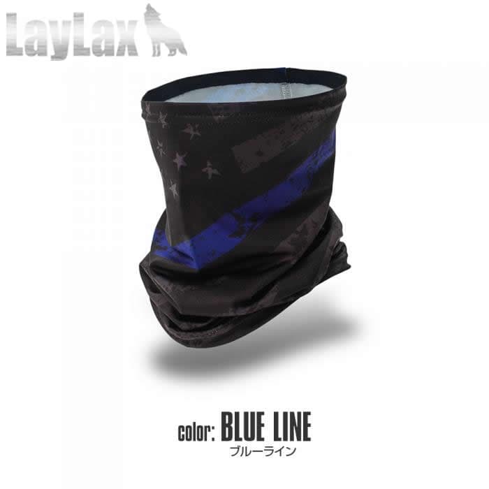 LayLax satellite クールネックゲイター [カラー：ブルーライン / スカルフェイス]