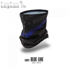 LayLax satellite クールネックゲイター [カラー：ブルーライン / スカルフェイス]