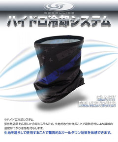 LayLax satellite クールネックゲイター [カラー：ブルーライン / スカルフェイス]