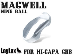 LayLax NINE BALL マグウェルNEO 東京マルイ GBB Hi-CAPA5.1/4.3  [カラー：ブラック / シルバー]