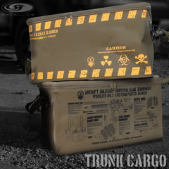 LayLax satellite トランクカーゴ コンテナボックス フタ付きモデル セミハードタイプ [カラー：OD・BK / OD・YL]