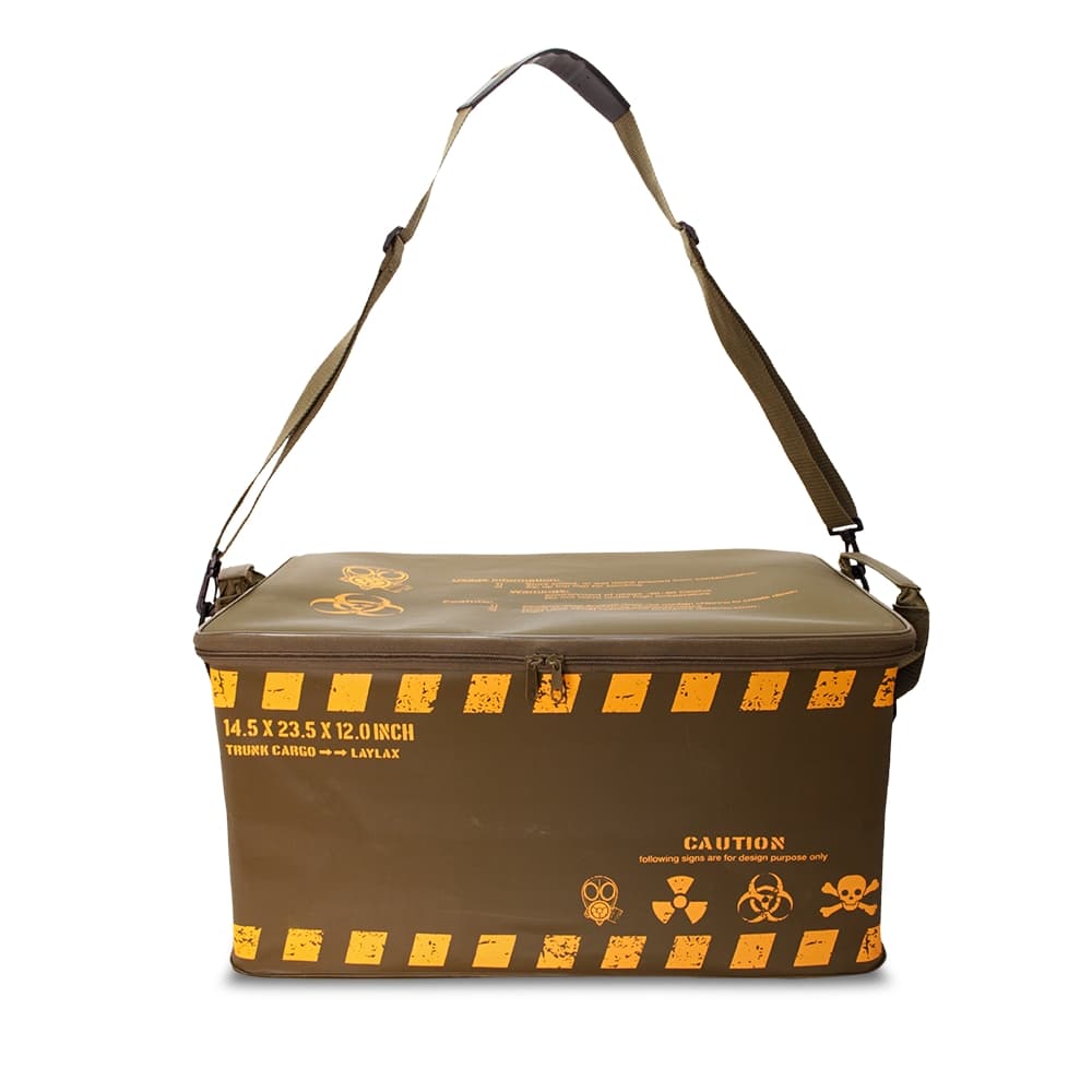 LayLax satellite トランクカーゴ コンテナボックス フタ付きモデル セミハードタイプ [カラー：OD・BK / OD・YL]