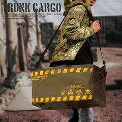 LayLax satellite トランクカーゴ コンテナボックス フタ付きモデル セミハードタイプ [カラー：OD・BK / OD・YL]