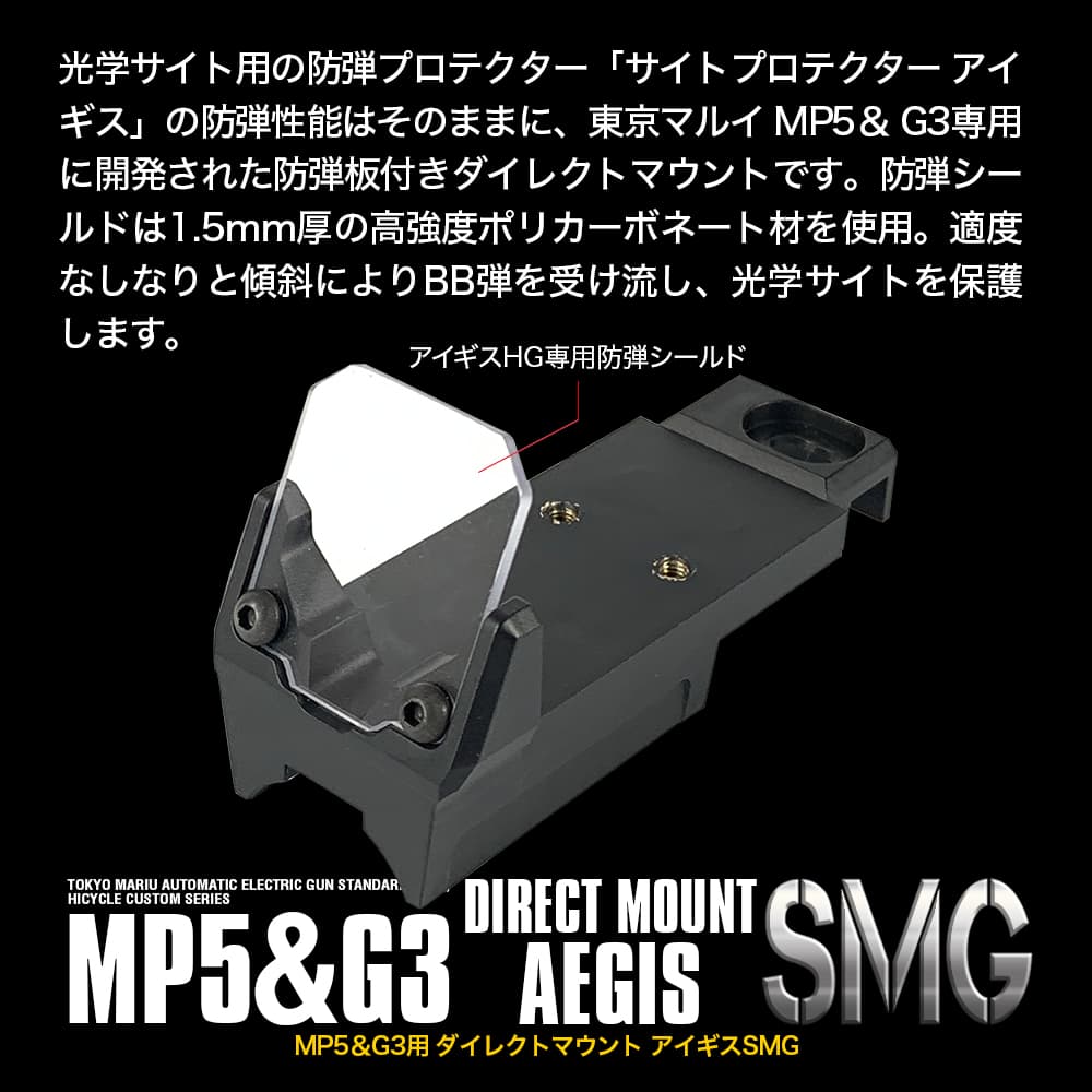 Laylax Nitro Vo ダイレクトマウント アイギス SMG ドットサイトマウント MP5/G3