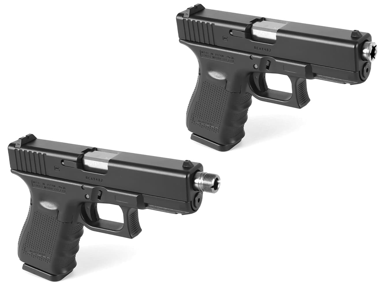 Laylax NINE BALL ノンリコイル 2WAY アウターバレル NEO 東京マルイ GBB G19  [カラー：ゴールド / ガンメタ / シルバー]