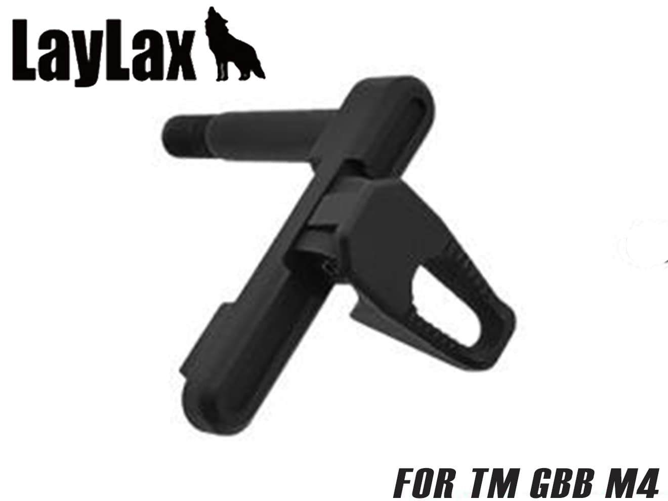 LayLax F.FACTORY カスタムアンビマグキャッチ ブラック [適合機種：AEG M4 / GBB M4 / 次世代M4]
