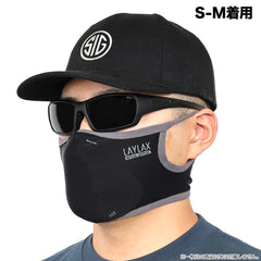 Laylax クール イージーブレス フェイスガード スポーツマスク Battle Style バトルスタイル BK [サイズ：S-M / L-XL]