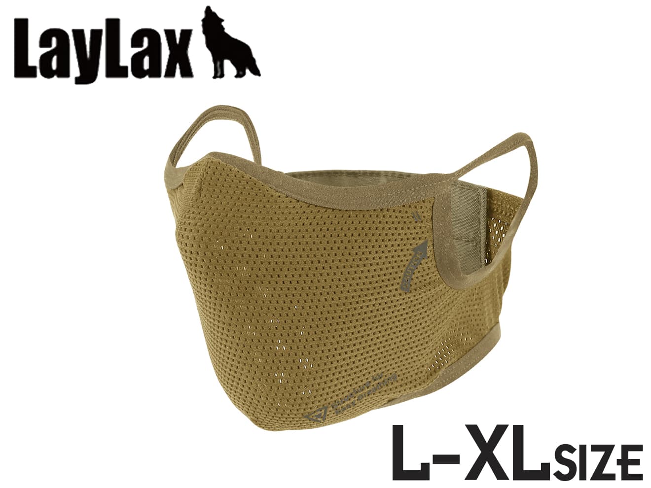 Laylax BATTLE STYLE イージーブレスフェイスガード [カラー・サイズ：BK・S-Mサイズ / BK・L-XLサイズ / TAN・S-Mサイズ / TAN・L-XLサイズ]