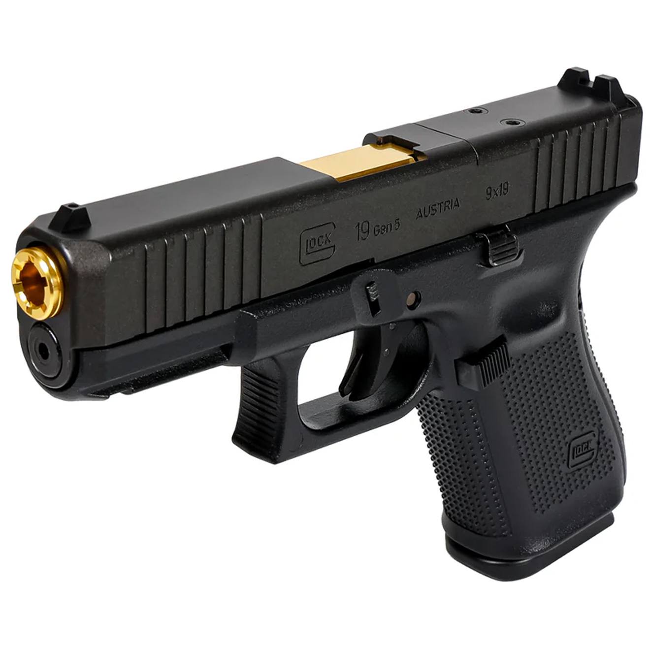 Laylax NINEBALL ノンリコイル 2WAY アウターバレル[東京マルイ GBB G19 Gen.5 MOS用] [カラー：ブラック / ゴールド / シルバー]