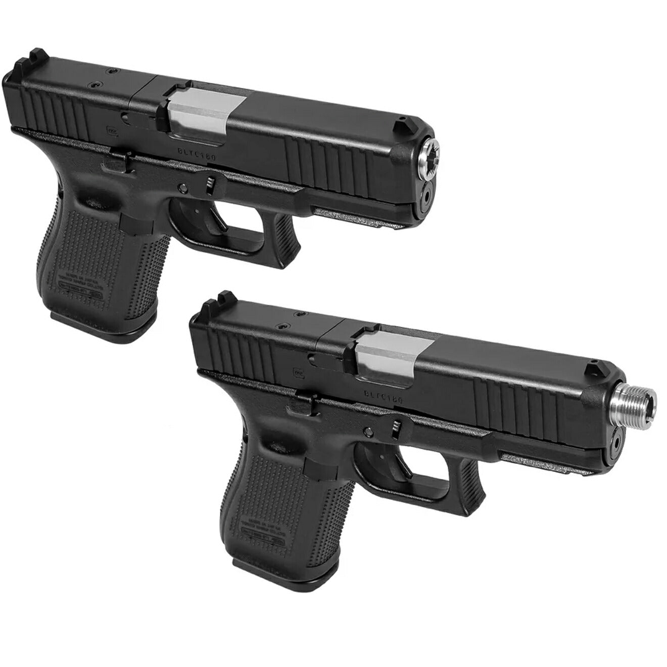 Laylax NINEBALL ノンリコイル 2WAY アウターバレル[東京マルイ GBB G19 Gen.5 MOS用] [カラー：ブラック / ゴールド / シルバー]